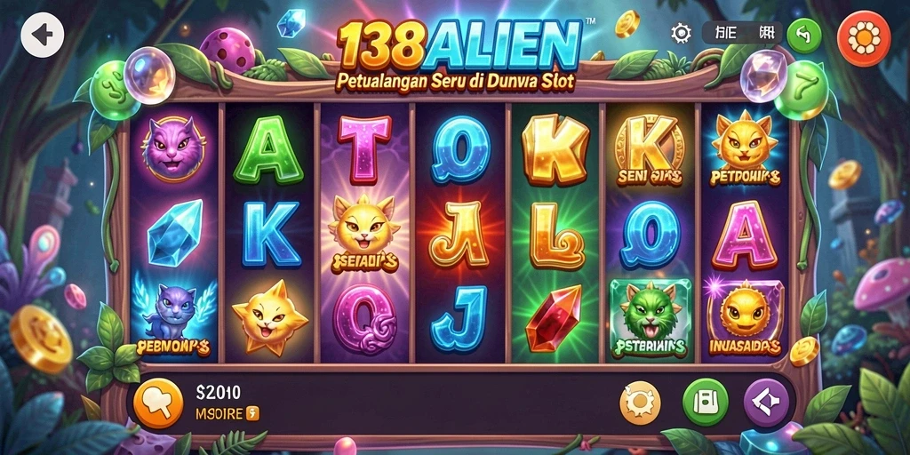 Tampilan gameplay Slot 138ALIEN yang memukau dan menarik.