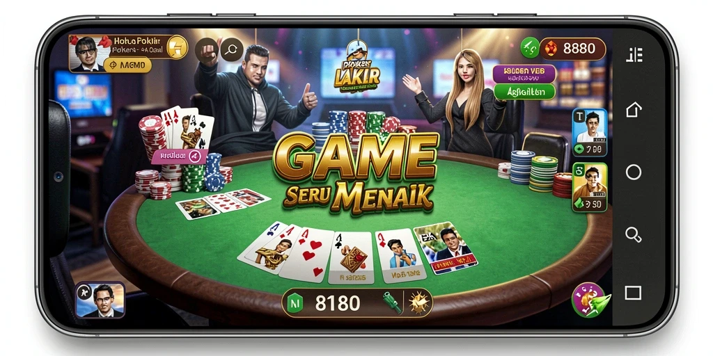 Tampilan menarik dari gameplay Poker di 8180.