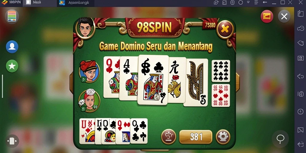 Tampilan gameplay 98SPIN yang seru dan interaktif.