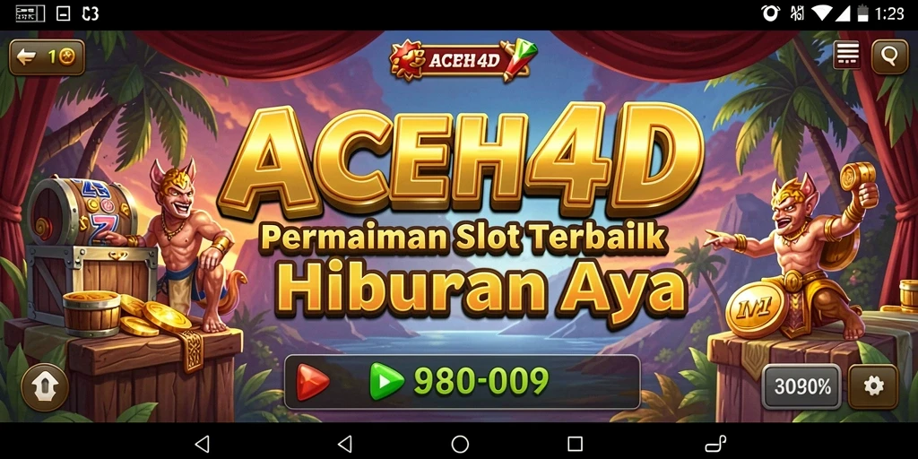Tampilan gameplay Slot ACEH4D yang menarik dan menghibur.