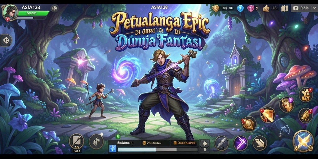 Screenshot ASIA128 menampilkan aksi seru dalam pertarungan ARPG.