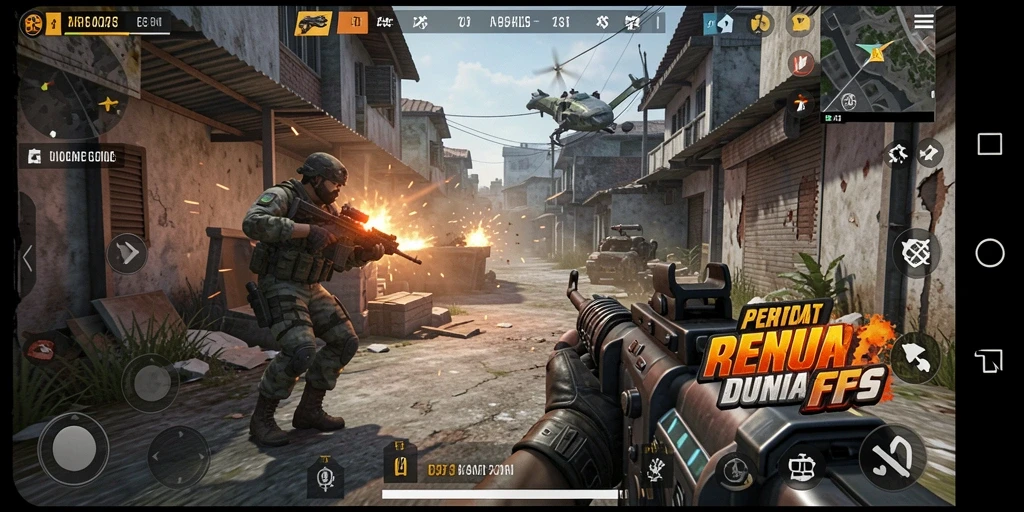 Gameplay seru di D73 dengan aksi menembak yang intens.