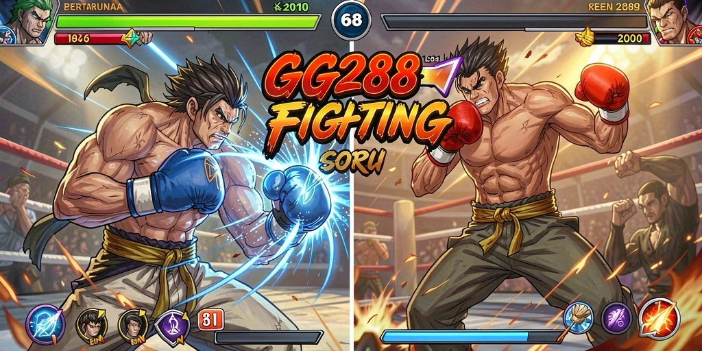 Tampilan gameplay GG288 dengan aksi pertarungan yang mendebarkan.