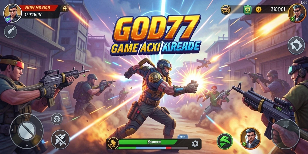 Tampilan gameplay GOD77 yang menakjubkan dan penuh aksi.