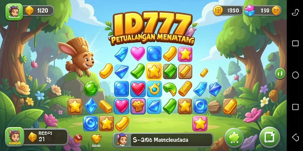 Screenshot menunjukkan gameplay seru dalam ID777 yang penuh warna.