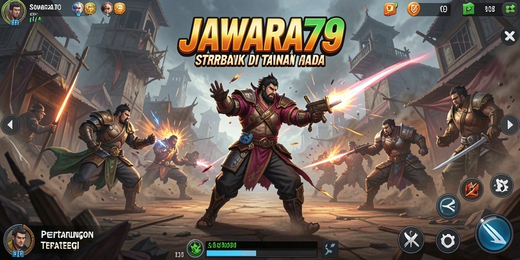 Tampilan gameplay menarik dari JAWARA79 yang menuntut strategi.