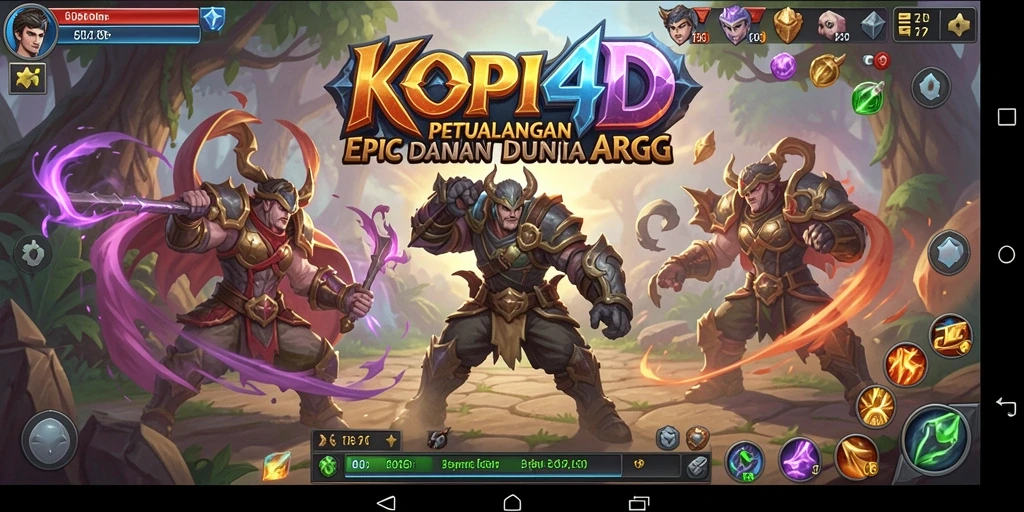 Tampilan gameplay KOPI4D dengan aksi pertarungan yang mendebarkan.