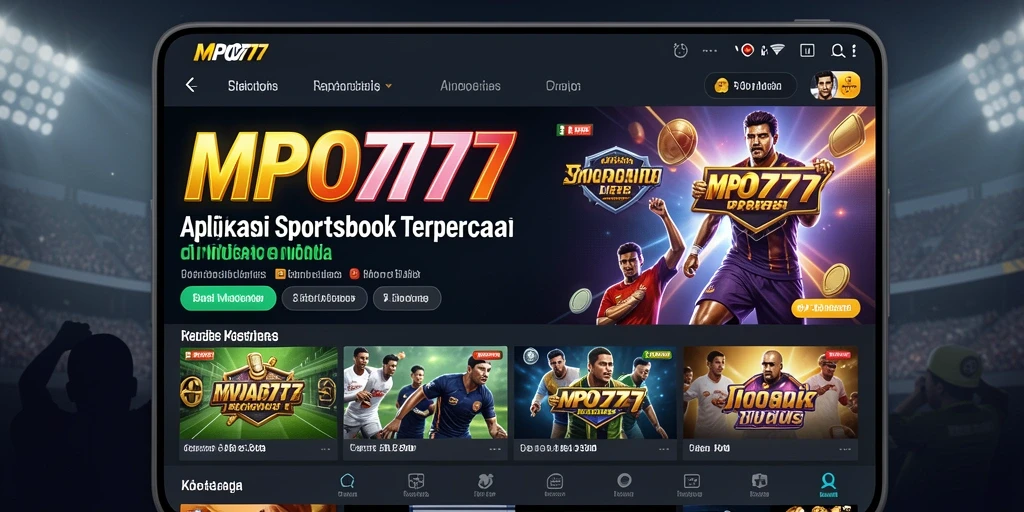 Tampilan gameplay menarik dari aplikasi Sportsbook MPO777.