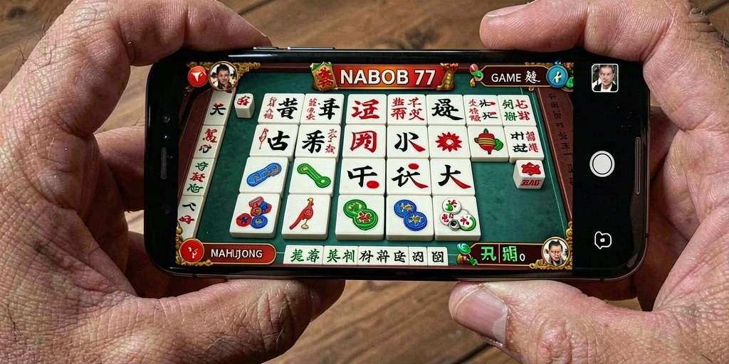Tampilan gameplay Mahjong yang menawan dalam NABOB77.
