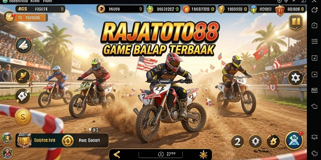 Tampilan gameplay Racing yang penuh aksi dan menegangkan.