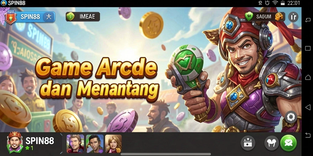 Tampilan menarik dari gameplay seru SPIN88 dengan banyak tantangan.