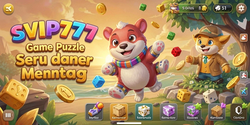 Tampilan menarik dari gameplay SVIP777 yang penuh tantangan puzzle.