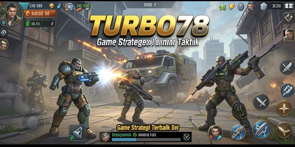 Tampilan gameplay menakjubkan dari TURBO78 dengan strategi taktis.