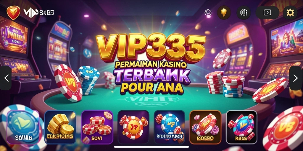 Tampilan gameplay seru dari VIP333 di dunia Kasino.