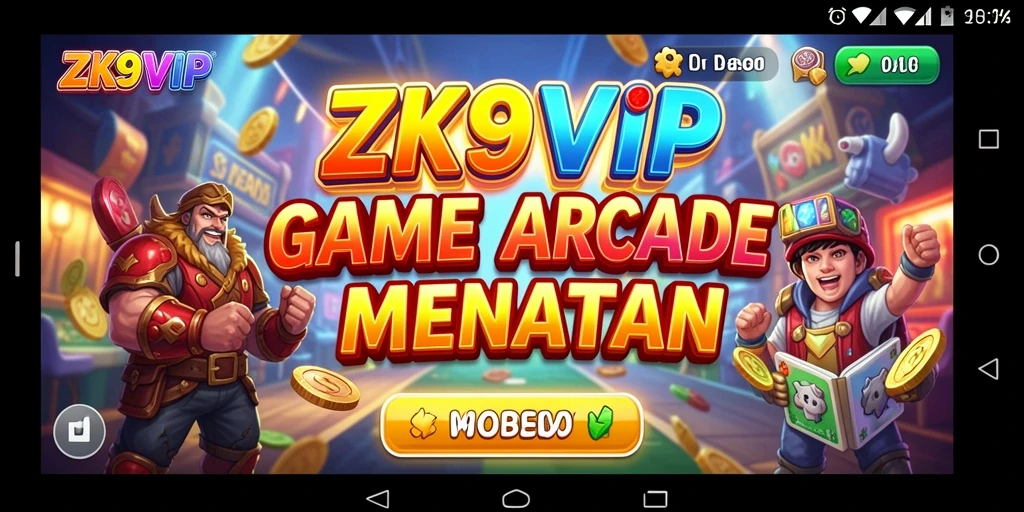 Screenshot gameplay ZK9VIP menampilkan aksi seru dalam game Arcade.